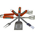 Miami Hurricanes 4 pc BBQ Set